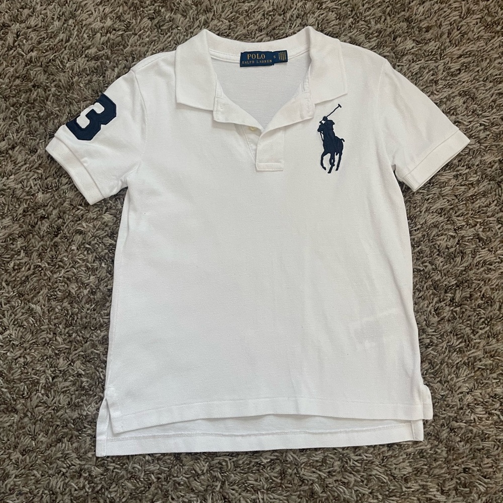 Boys Big Pony Cotton Mesh Polo Shirt